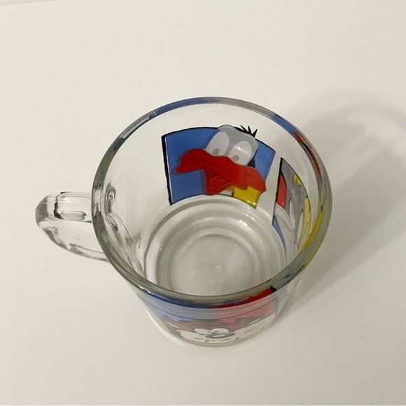 1994 Looney Tunes Bugs Bunny Daffy Duck Tazmanian Devil Clear Glass Cup Mug - Picture 14 of 16